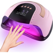 Meks 268 W Uv LED Işıklı Lamba, Tırnak Kurutucu, Jel Cilası Için, 57 Adet Çift Işıklı Boncuklu, 4 Zamanl