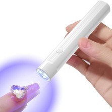 Meks Jel Çiviler Için Mini Uv Işık - Taşınabilir Mini Tırnak Lambası, Çiviler Için 3W Elde Taşınabilir U