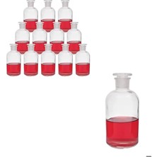 Meks Şilifli Tıpalı Cam Miyar Şişe 500ML - 12 Adetlik Set