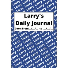 Meks Independently Published Personalized Daily Journal - Larry: Blue Cover