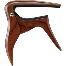 Meks Ibanez Gitar Capo, Akustik Gitarlar ve Elektro Gitarlar Için. Tek Elle Kullanım, Ahşap Etkisi.