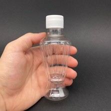 Meks 100 cc Campet Vazo Şişe - Beyaz Kapaklı- Vazo Kolonya Şişesi x 10 Adet