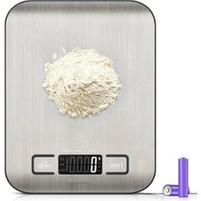 Meks Techfit TF-1002 Dijital Mutfak Terazisi, 5 kg Kapasiteli, Paslanmaz Çelik, LCD Ekran, Dara Fonksiyo