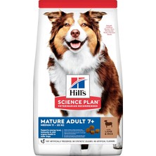 Meks Hill's Science Plan Light +7 Yaşlı Orta Irk Kuzulu ve Pirinçli Köpek Maması 2.5 kg