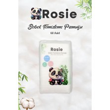 Meks ROSIE%100 Doğal Bebek Temizleme Pamuğu 60'lı