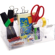 Meks Mas 0815 Sef Desk Organizer (Bant Kesicili)(Şeff.)