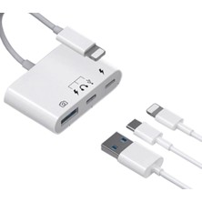 Meks Coverzone Iphone 11 12 13 14 Uyumlu Lightning Uyumlu Type-C USB ve Lightning Çıkış Alabileceğiniz A