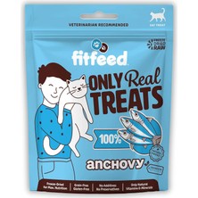 Meks Fitfeed Freeze-Dried Çiğ Hamsi Kedi Ödül Maması 40G