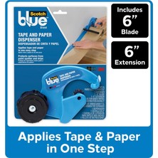 Meks Scotchblue 3m M1000 El Maskesi El Kapağı, Kapak Kağıdı Için, Tüm Yapışkan Bant Genişlikleri Için, B