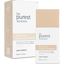 Meks The Purest Solutions Cilt Tonu Eşitleyici & Leke Karşıtı Serum Fondöten Spf 50, 30 Mililitre – Açık