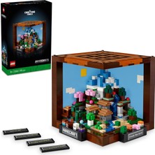 Meks LEGO Minecraft Eşya Yapma Masası 21265 – Yetişkinler Için Yılbaşı Hediyesi Fikri, Steve, Alex, Iske