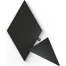 Meks Nanoleaf Shapes Ultra Siyah Üçgen Genişletme Paketi, 3 Adet Ek Üçgen LED Panel – Akıllı Modüler Rgb