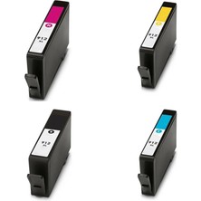 Meks Hp Uyumlu Muadil Lar, 4 Renk 1 Set Hp 912XL Uyumlu - Officejet Pro 8012, 8014, 8015, 8022, 8023, 80