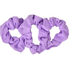 Meks Motique Accessories Küçük Saç Lastiği, Pamuk, Lavanta, 3 Adet