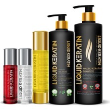 Meks Keratin Saç Güçlendirici Dökülme Önleyici 5'li Ultra Set (Saç Serum ve Yaği)