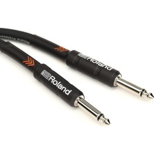 Meks Roland Black Series Enstrüman Kablosu, Düz/düz 1/4-Inç Jak, 5-Feet