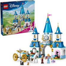 Meks LEGO ǀ Disney Princess Sindirella’nın Şatosu ve At Arabası 43275-6 Yaş ve Üzeri Prenses Seven Çocuk