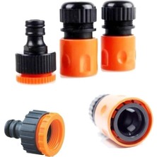 Meks Medalyan 1/2" Hortum Musluk Bağlantı Adaptörü (2 Adet) + 1/2-3/4" Musluk Adaptörü