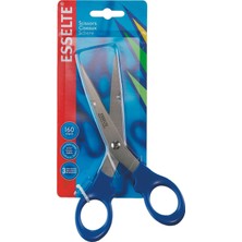Meks Esselte 82116 Papierschere 2000, 160 Mm, 6 Inç, Sap Mavi