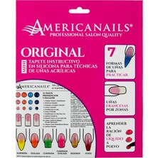 Meks Plantilla Instructiva Mini De Silicona De Americanails Para Técnicas De Uñas Acrílicas: Mejora Tus