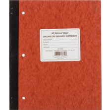 Meks Ulusal Laboratuvar Defteri, 4 x 4 Dörtlü, Kahverengi, Kapak, 11" x 9.3", 100 Numaralı Set (43649)