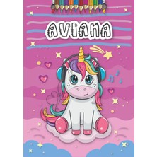 Meks Aviana: Personalized Coloring Book For Aviana | Theme: Unicorn | Birthday Gift For Girl, Daughter .
