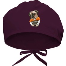Meks Cool Dog Baskılı Cerrahi Bone - Doktor ve Hemşire Bonesi Hastane Bonesi