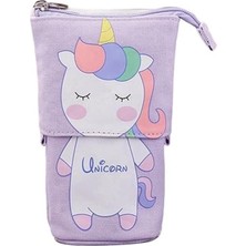 Meks Valkyrie Unicorn Uzayabilen Teleskopik Kalem Kutu Makyaj Çantası Çok Amaçlı Çanta