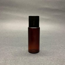 Meks 15 cc Amber Pet Şişe - Siyah Sızdırmaz Kapaklı - 15 ml Buklet Şişe x 10 Adet