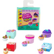 Meks Polly Pocket Tiny Takeout Reveal Çeşitli, Oyuncak Bebek ve Araba Kutusu, Yemek Temalı Araç Koleksiy