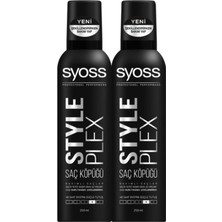 Meks Syoss Style Plex Saç Köpüğü, 250 ml x 2 Adet
