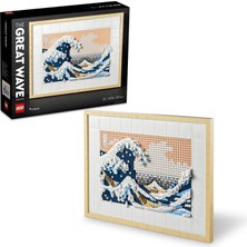 Meks LEGO Art Hokusai Büyük Dalga 31208 – Sanatsever Yetişkinler Için Yılbaşı Hediyesi Fikri, 6 Kanvas Z