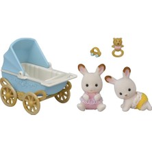 Meks Sylvanian Families Çikolata Kulaklı Ikiz Tavşan Bebek