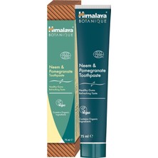 Meks Himalaya Botanique Diş Macunu 75 ml | Ecocert Cosmos Sertifikalı | Organik Bileşenler, Neem, Nar |