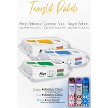 Meks Sleepy Düvenci Temizlik Seti (3 Çeşit Temizlik Havlusu, 1 Toz Kovar, 2 Mobilya Cilası)
