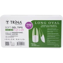 Meks Trina Soft Jel Takma Tırnak - Long Oval (Yari Mat) 550' Li - 22