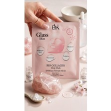 BYK Bio Collagen Yüz Maskesi - Deep Mask - Şeffaflaşan Eriyen Hidrojel Kolajen Yüz Maskesi - Hyaluronik Asit - Niasinamid - Yaşlanma Karşıtı - Nemlendirici Maske