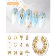 Meks Metal Nail Art Tırnak Süsü (F693-02) 2363