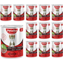 Meks Yetişkin Kedi Tavuk Ciğerli Pate 400 gr x 12 Adet