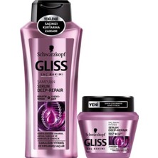 Meks Gliss Serum Deep-Repair Saç Şampuanı ve Saç Maskesi Seti