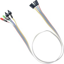 Meks Alfais 5064 Ana Kart Power Kablosu LED Işıklı Reset Açma Kapama Butonu Kablosu On Off Switch