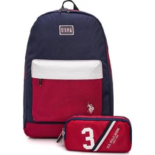 Meks U.s. Polo Assn. U.s. Polo. Assn. Unisex Okul Çanta Seti PLSET2448053,KIRMIZI Tek Ebat