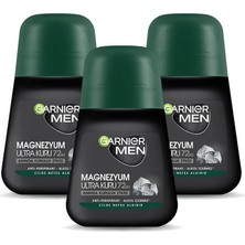 Meks Garnier 3'lü Men Magnezyum Ultra Kuru Roll-On Deodorant Seti