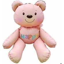 Meks Oturan Ayi Folyo Balon 77 * 70, Pembe