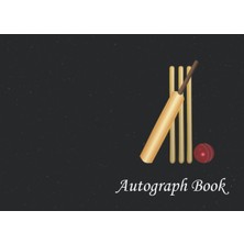 Meks Autograph Book: Cricket, Paperback, Signatures Blank Scrapbook, Blank Unlined Memory Journal, Keeps