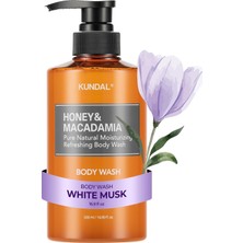 Meks Kundal Yoğun Nemlendirici Vücut Yıkama Jeli Honey&macadamia Pure Body Wash 500ML (White Musk)