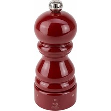Meks Peugeot 23560 Paris Biber Değirmeni Ahşap, 5,5 x 5,5 x 12 Cm, Kırmızı Boyalı