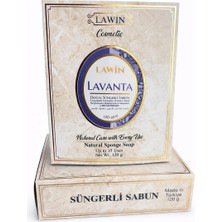 Meks Lavanta Doğal Süngerli Sabun, Lavanta Kokulu, Duş Için Zengin Köpüklü, 120G
