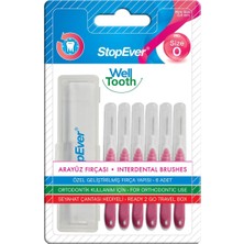 Meks Stopever Well Tooth Arayüz Fırçası Size 0 | 0.4 mm Ince Telli Diş Arası Fırçası, Taşıma Kutusu Hedi