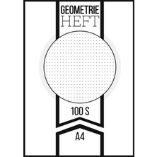 Meks Independently Published Geometrieheft A4: Geometrieheft Din A4 Blanko Mit Punktraster | 100 Seiten